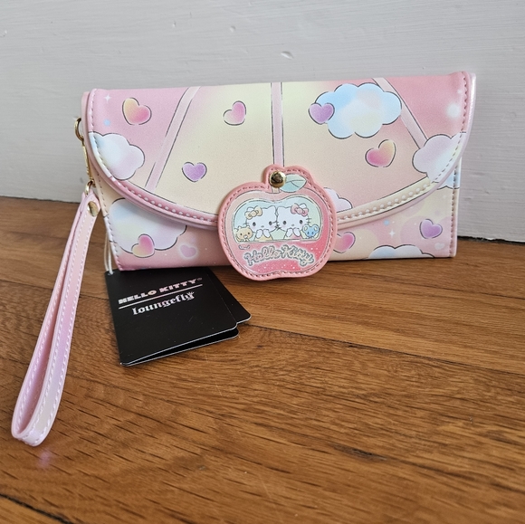 Loungefly Sanrio Hello Kitty Carnival Flap Wristlet Wallet - Picture 4 of 11